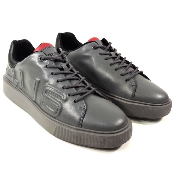 CESARE PACIOTTI 🇮🇹 MENS GREY SOFT LEATHER COMFORT SNEAKERS - Picture 2 of 9